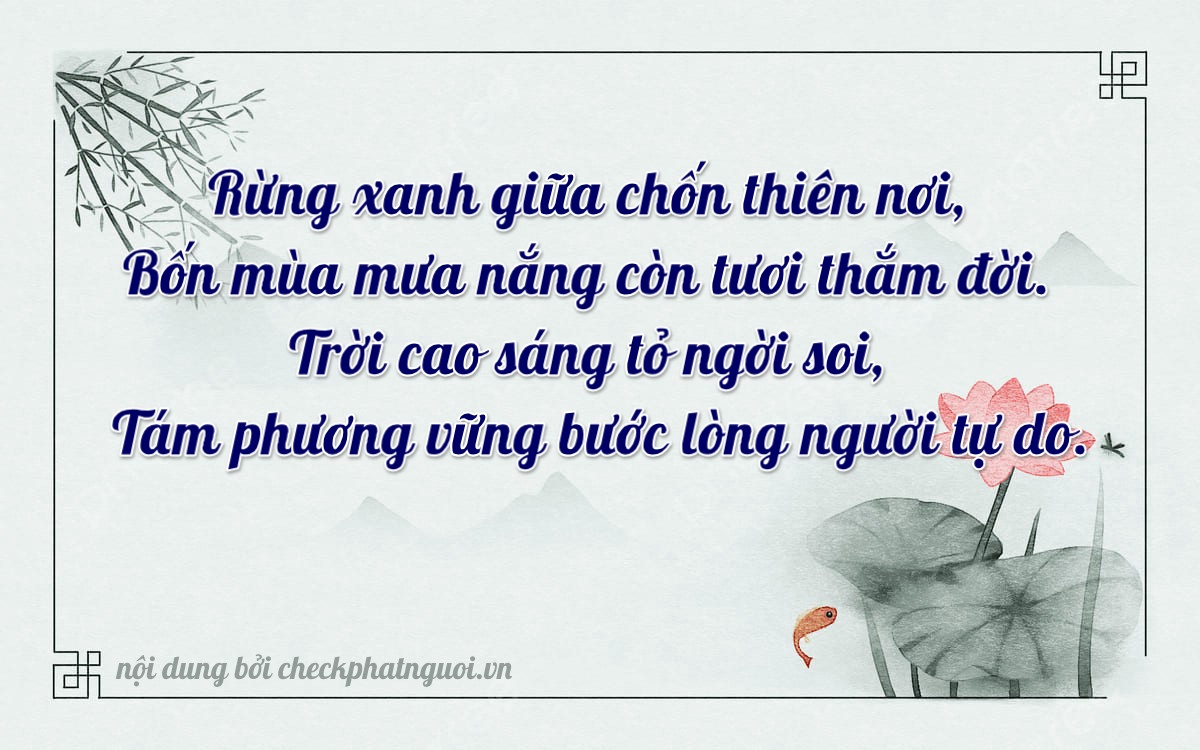 Bài thơ ý nghĩa cho <b>biển số 49A-42438</b> tại website checkphatnguoi.vn