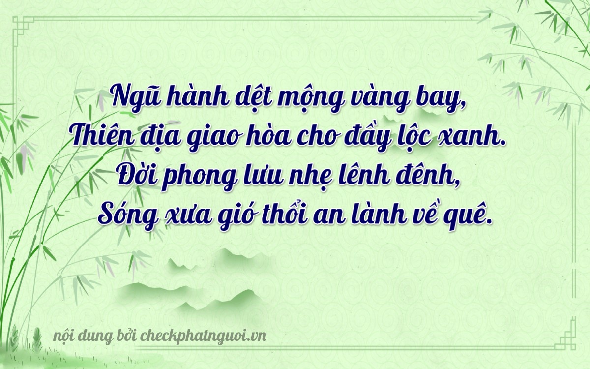 Bài thơ ý nghĩa cho <b>biển số 49A-47540</b> tại website checkphatnguoi.vn