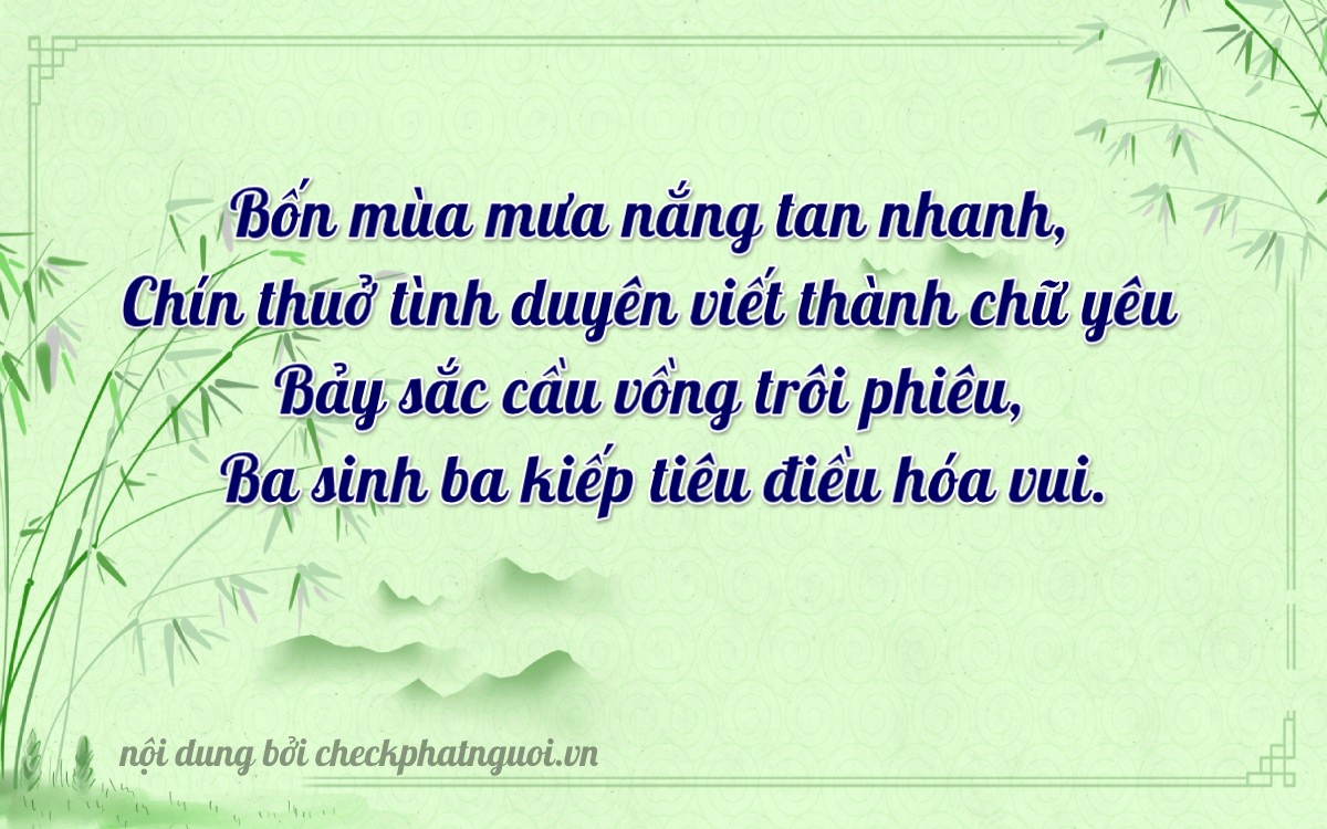 Bài thơ ý nghĩa cho <b>biển số 49A-49734</b> tại website checkphatnguoi.vn