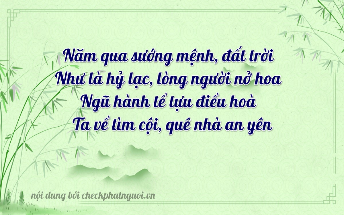 Bài thơ ý nghĩa cho <b>biển số 49A-51521</b> tại website checkphatnguoi.vn
