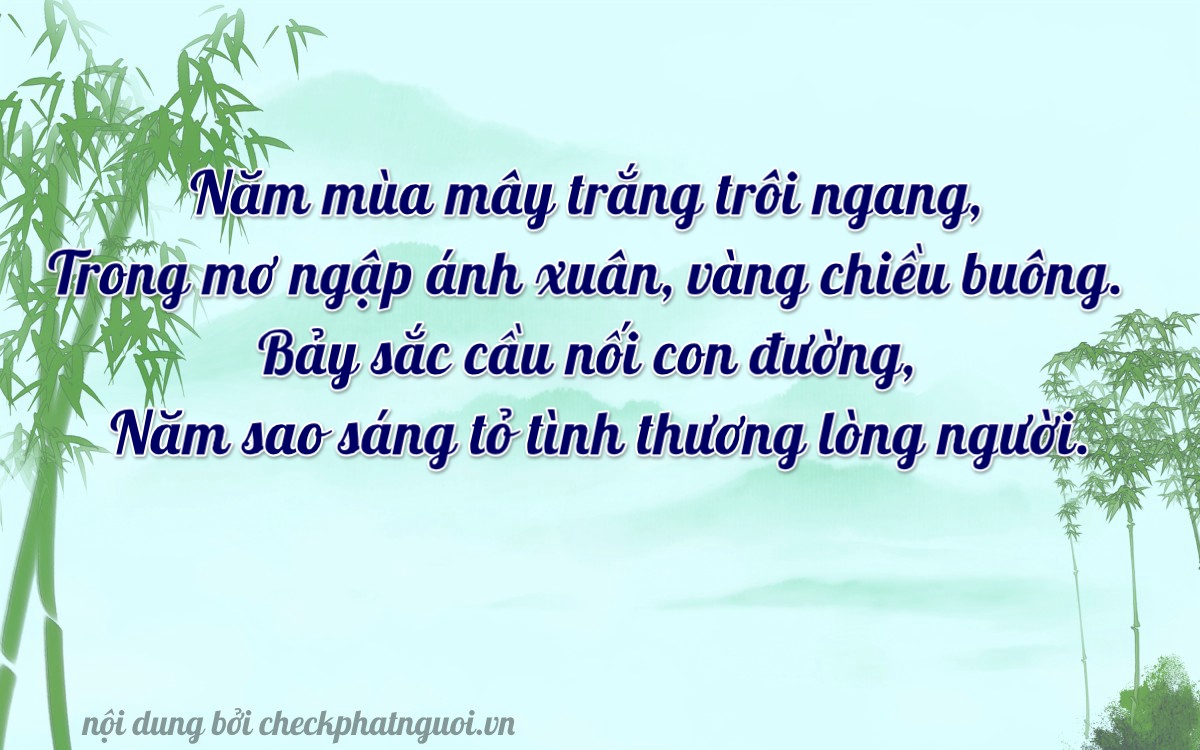 Bài thơ ý nghĩa cho <b>biển số 49A-51757</b> tại website checkphatnguoi.vn