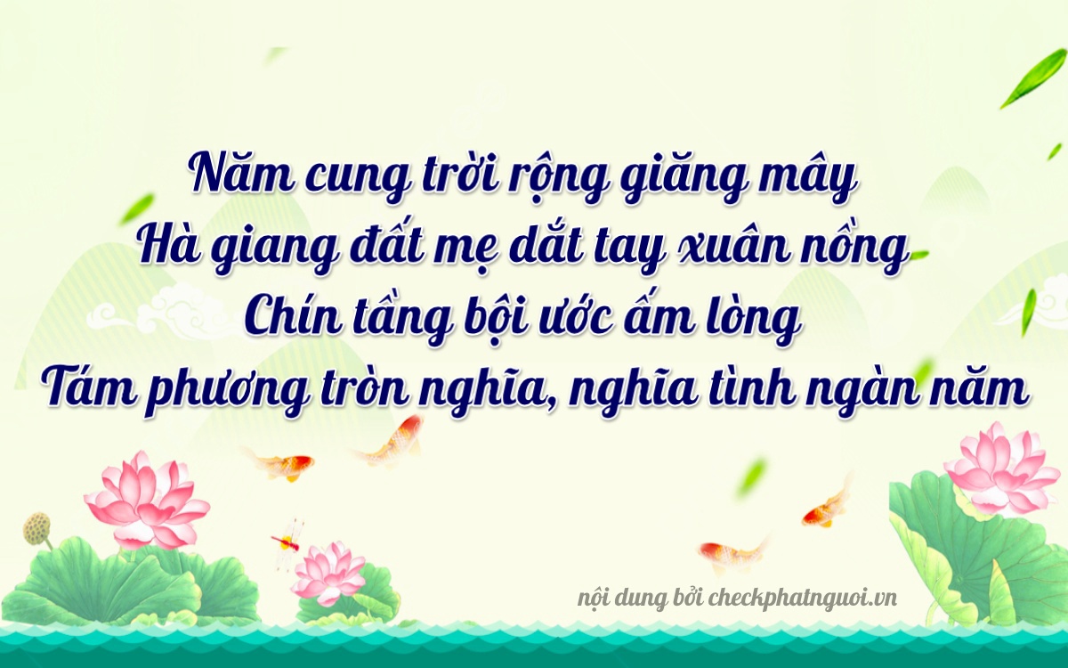 Bài thơ ý nghĩa cho <b>biển số 49A-51988</b> tại website checkphatnguoi.vn