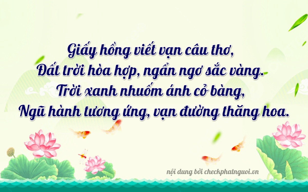 Bài thơ ý nghĩa cho <b>biển số 49A-52905</b> tại website checkphatnguoi.vn