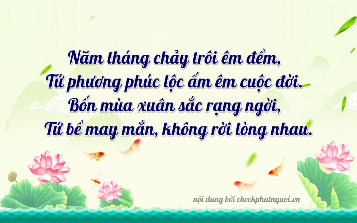 Bài thơ ý nghĩa cho <b>biển số 49A-54244</b> tại website checkphatnguoi.vn