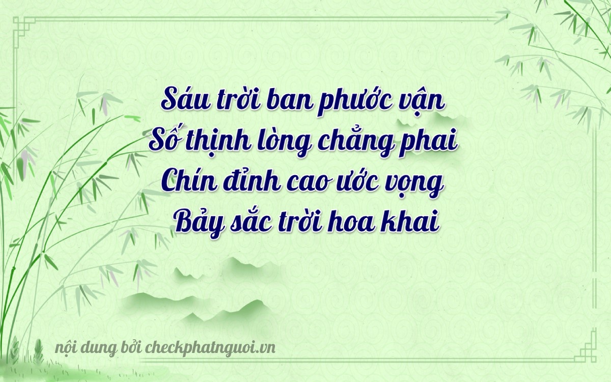 Bài thơ ý nghĩa cho <b>biển số 49A-56667</b> tại website checkphatnguoi.vn