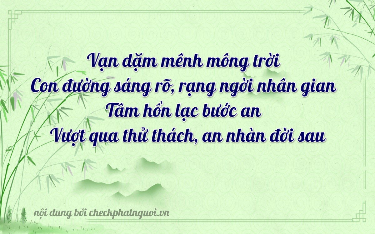 Bài thơ ý nghĩa cho <b>biển số 49A-56846</b> tại website checkphatnguoi.vn