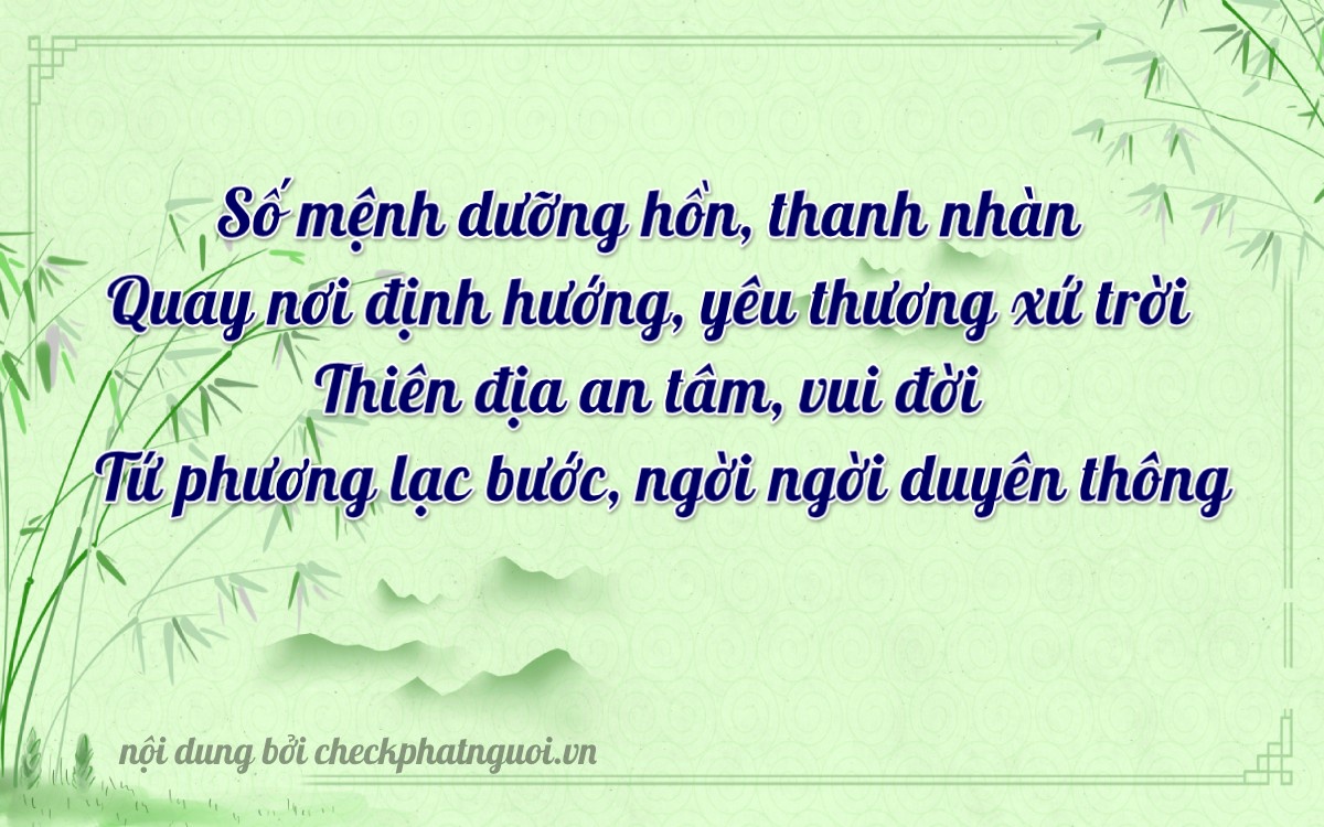 Bài thơ ý nghĩa cho <b>biển số 49A-59347</b> tại website checkphatnguoi.vn