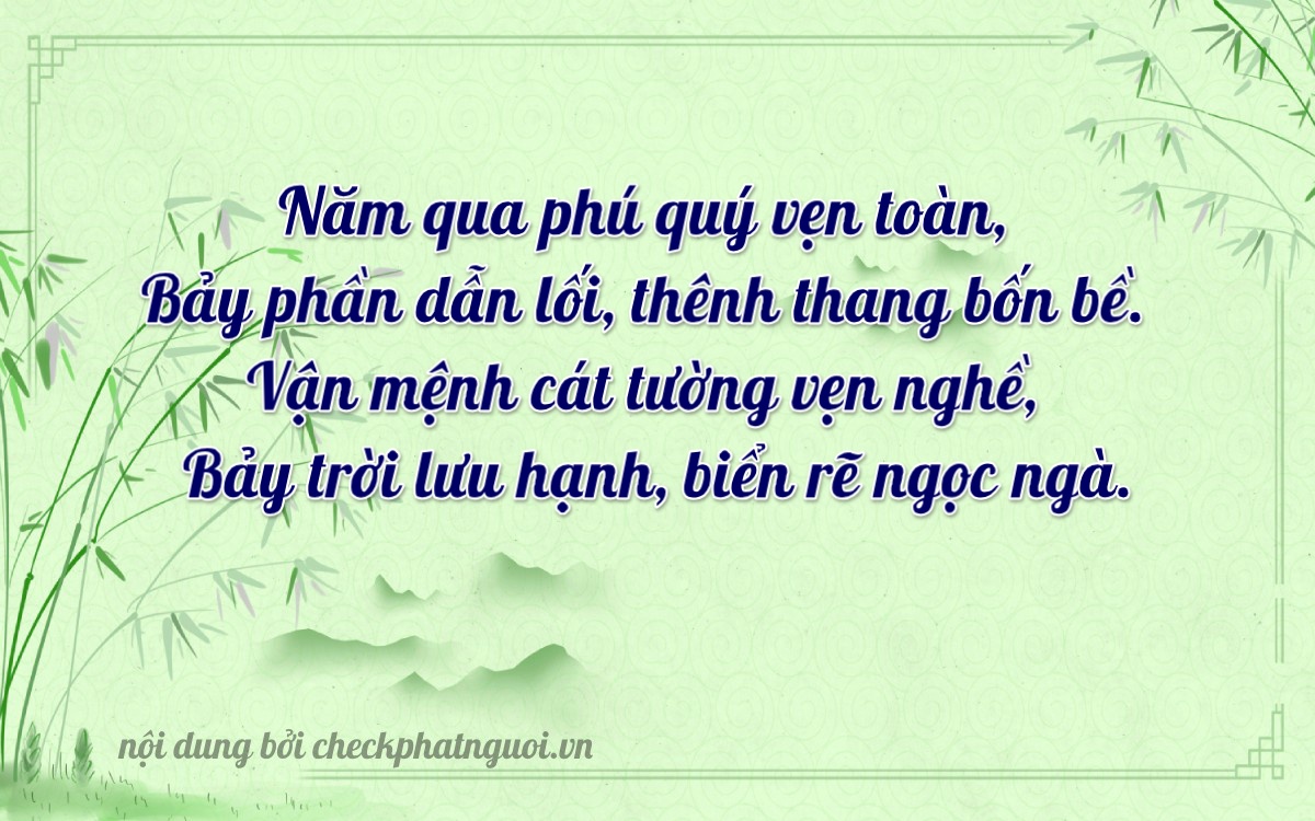 Bài thơ ý nghĩa cho <b>biển số 49A-59757</b> tại website checkphatnguoi.vn