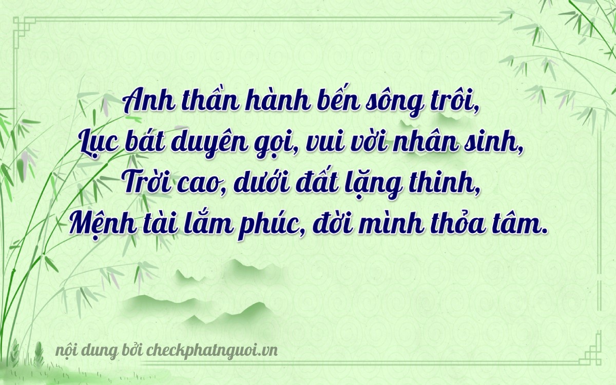 Bài thơ ý nghĩa cho <b>biển số 49A-64964</b> tại website checkphatnguoi.vn