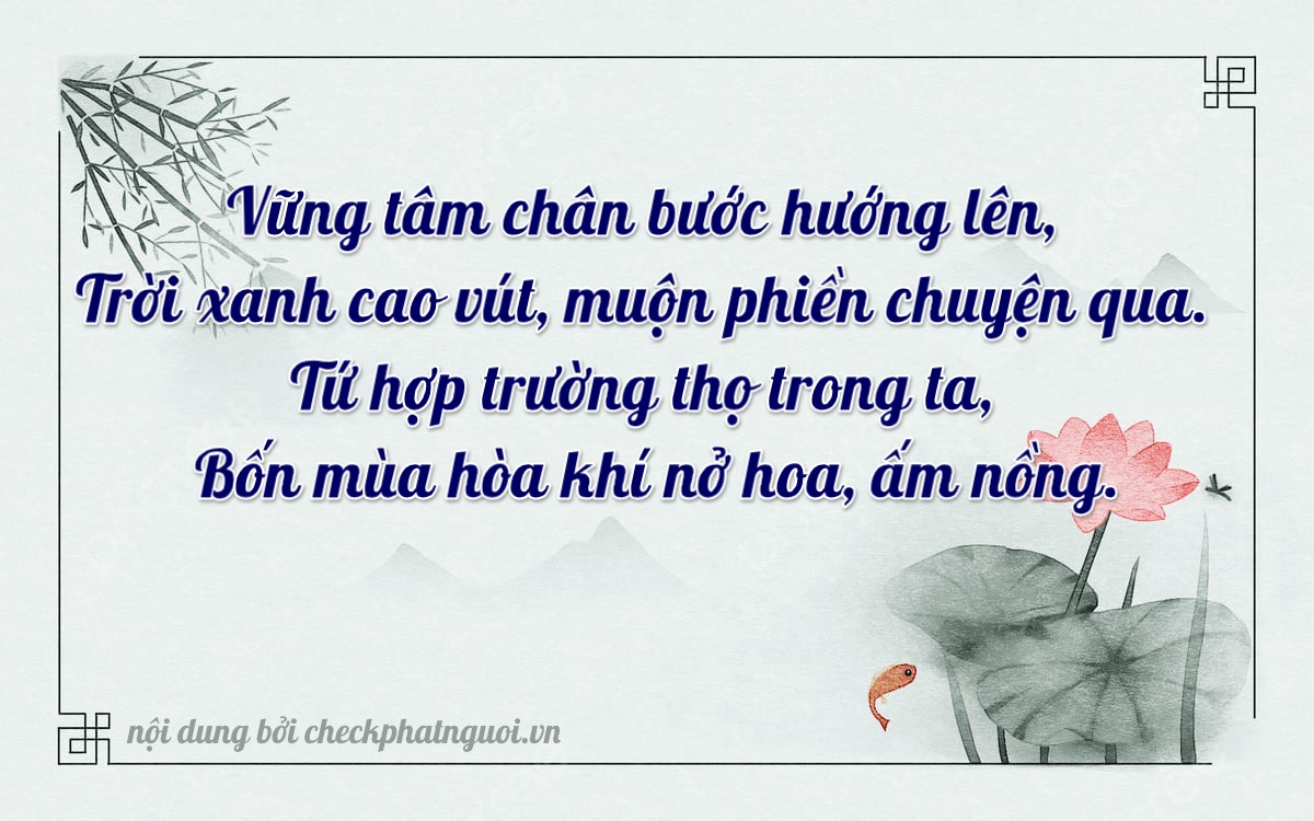 Bài thơ ý nghĩa cho <b>biển số 49A-65144</b> tại website checkphatnguoi.vn