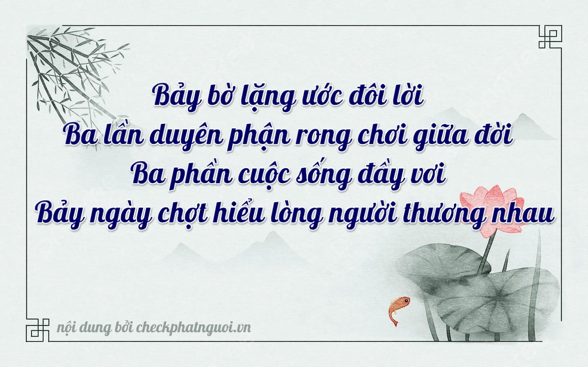 Bài thơ ý nghĩa cho <b>biển số 49A-73370</b> tại website checkphatnguoi.vn