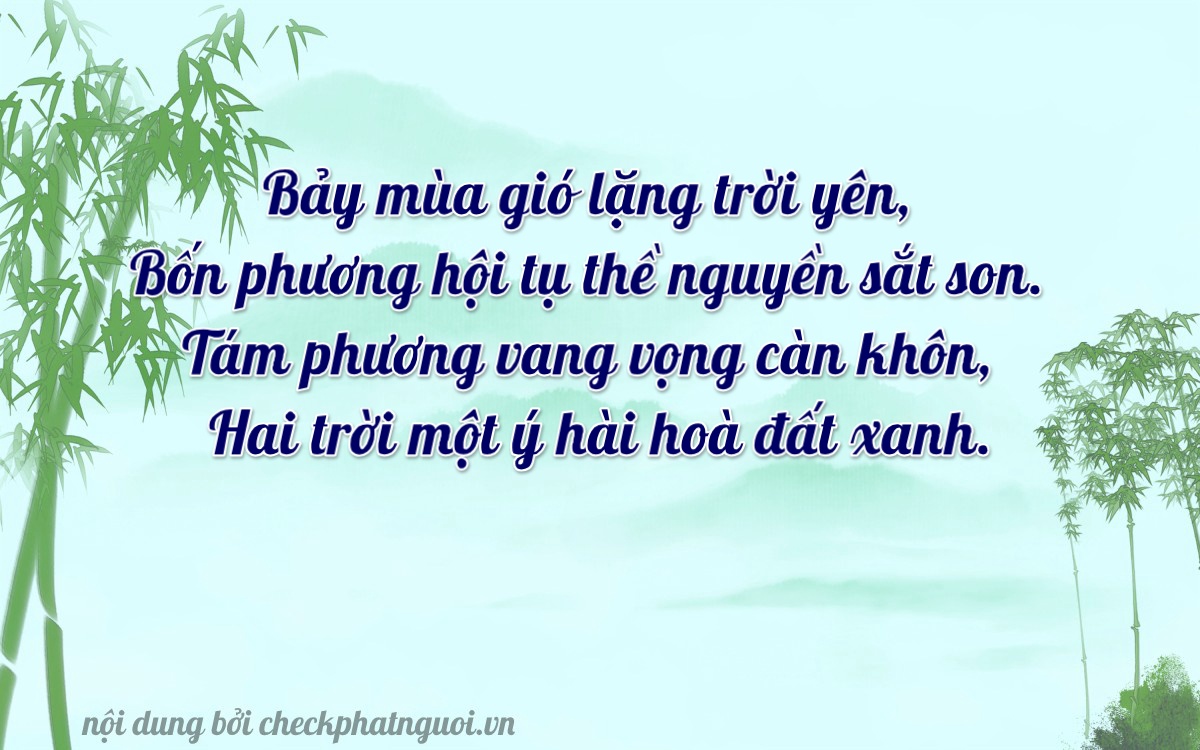 Bài thơ ý nghĩa cho <b>biển số 49A-74827</b> tại website checkphatnguoi.vn