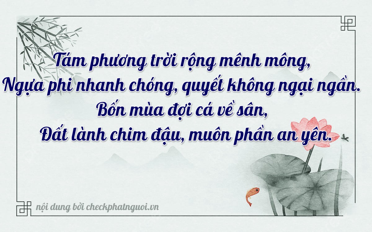 Bài thơ ý nghĩa cho <b>biển số 49A-78814</b> tại website checkphatnguoi.vn