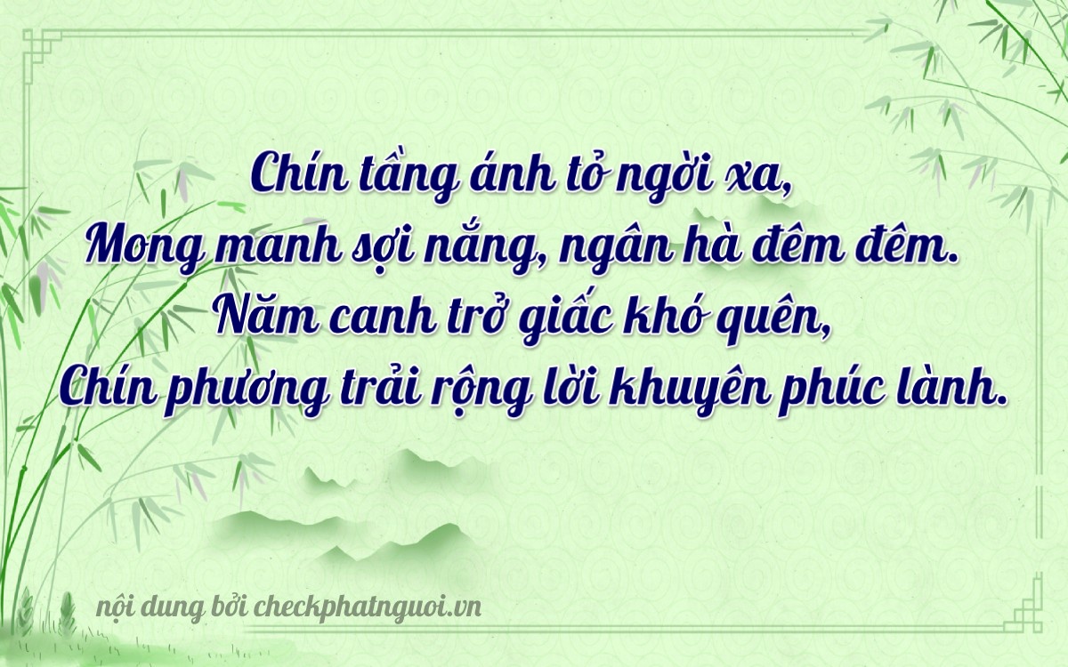 Bài thơ ý nghĩa cho <b>biển số 49A-99959</b> tại website checkphatnguoi.vn