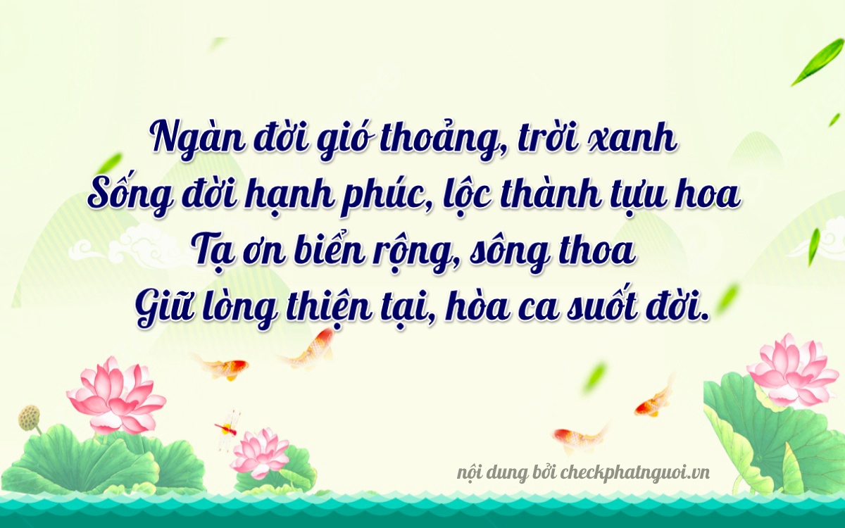 Bài thơ ý nghĩa cho <b>biển số 49AA-03007</b> tại website checkphatnguoi.vn