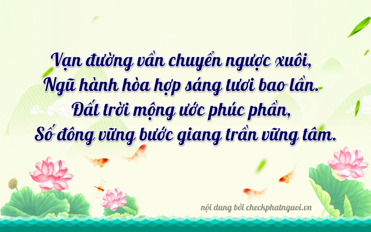 Bài thơ ý nghĩa cho <b>biển số 49AA-14656</b> tại website checkphatnguoi.vn