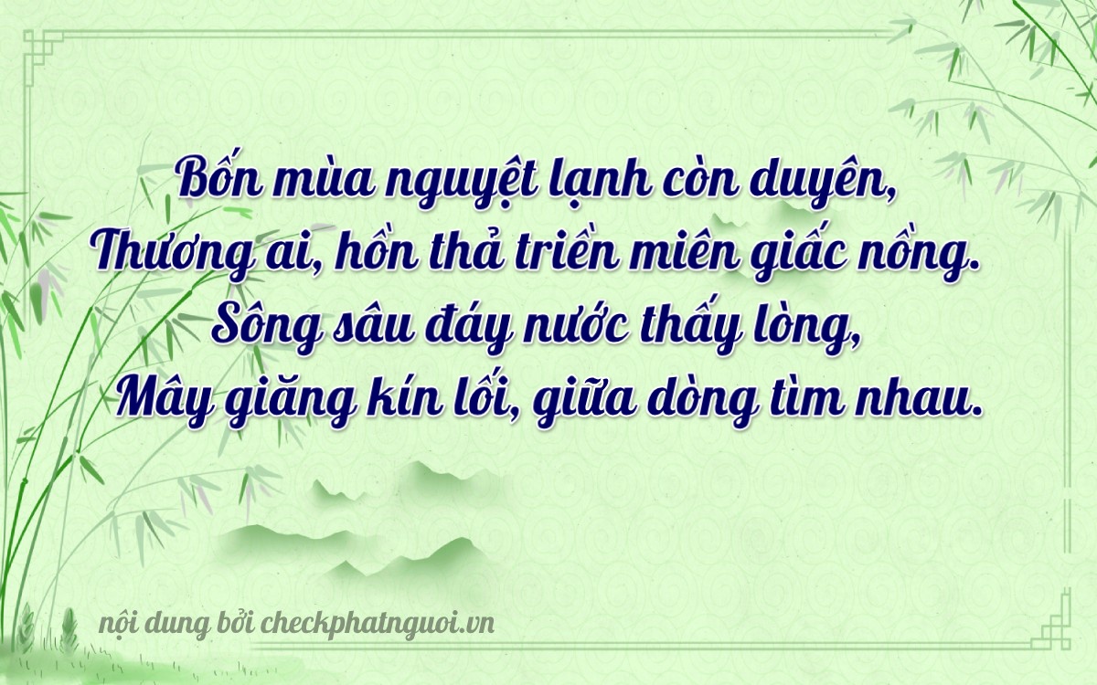 Bài thơ ý nghĩa cho <b>biển số 49AA-19149</b> tại website checkphatnguoi.vn