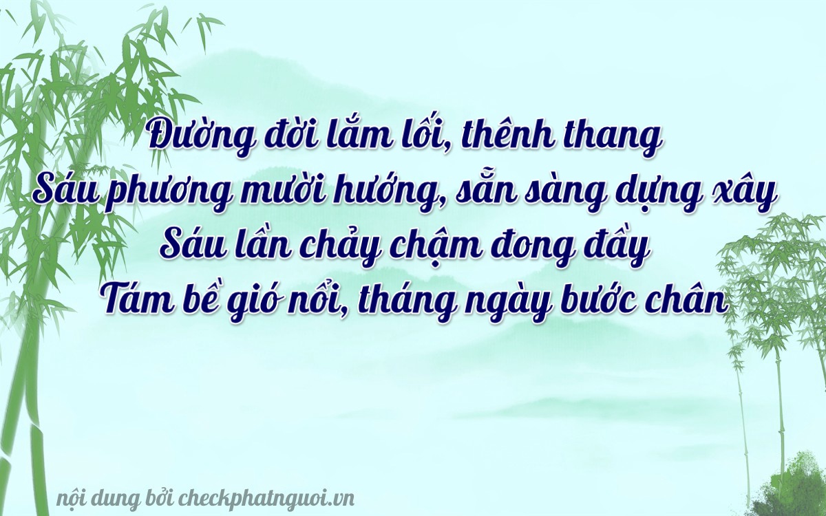 Bài thơ ý nghĩa cho <b>biển số 49AA-66866</b> tại website checkphatnguoi.vn