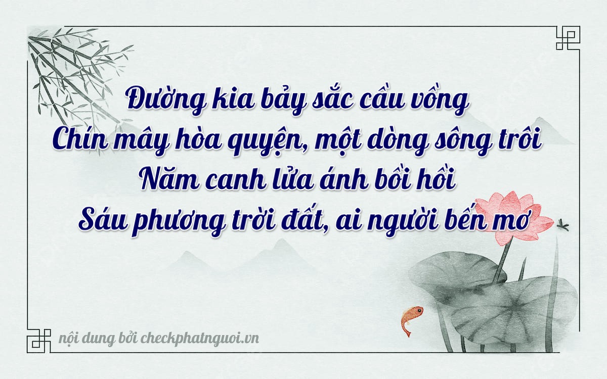 Bài thơ ý nghĩa cho <b>biển số 49AD-07596</b> tại website checkphatnguoi.vn