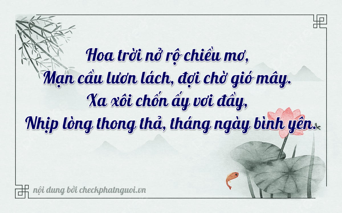 Bài thơ ý nghĩa cho <b>biển số 49AD-08238</b> tại website checkphatnguoi.vn