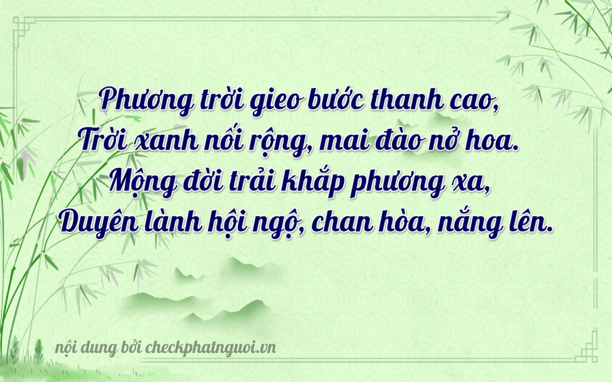 Bài thơ ý nghĩa cho <b>biển số 49AD-12187</b> tại website checkphatnguoi.vn