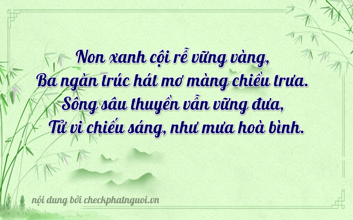 Bài thơ ý nghĩa cho <b>biển số 49AL-03503</b> tại website checkphatnguoi.vn