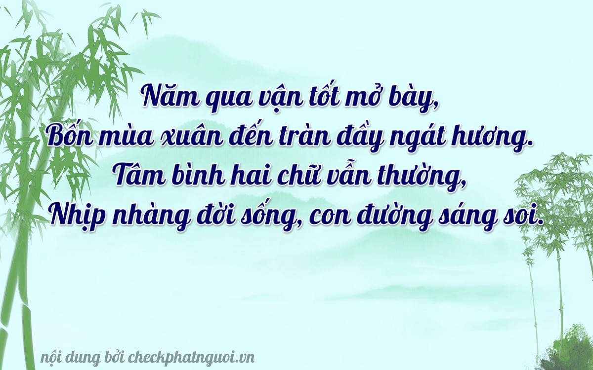 Bài thơ ý nghĩa cho <b>biển số 49B-05312</b> tại website checkphatnguoi.vn