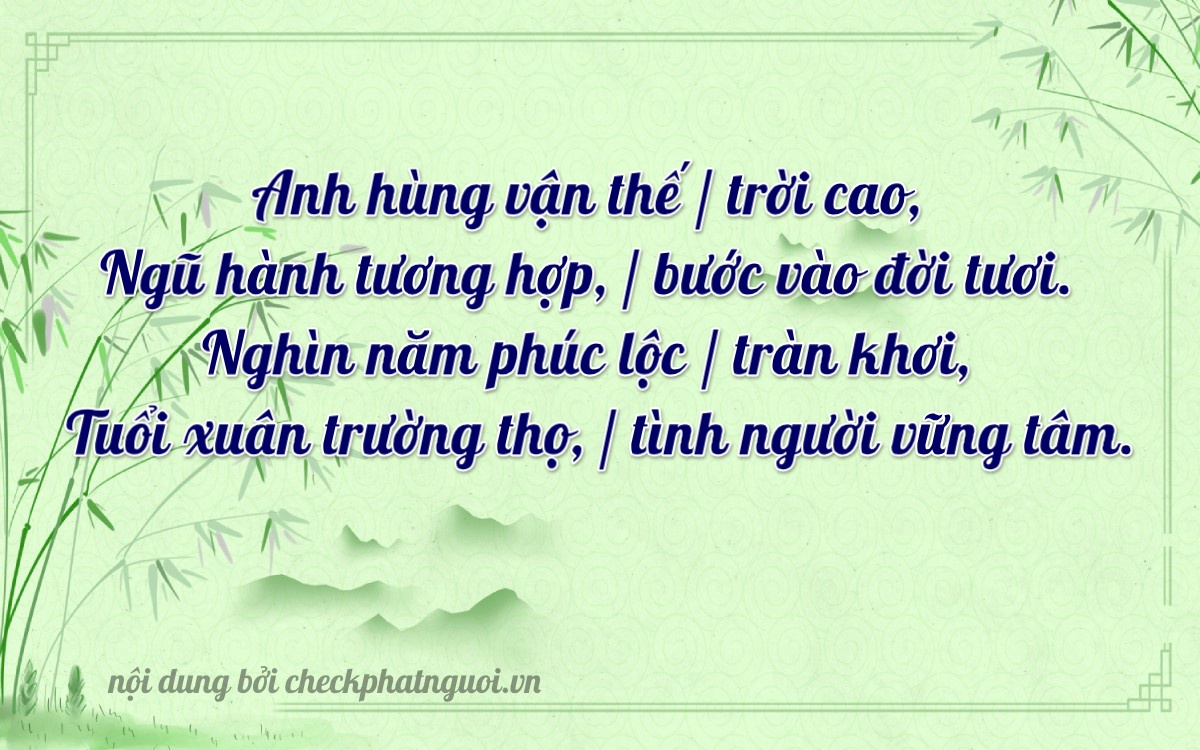 Bài thơ ý nghĩa cho <b>biển số 49B-05661</b> tại website checkphatnguoi.vn