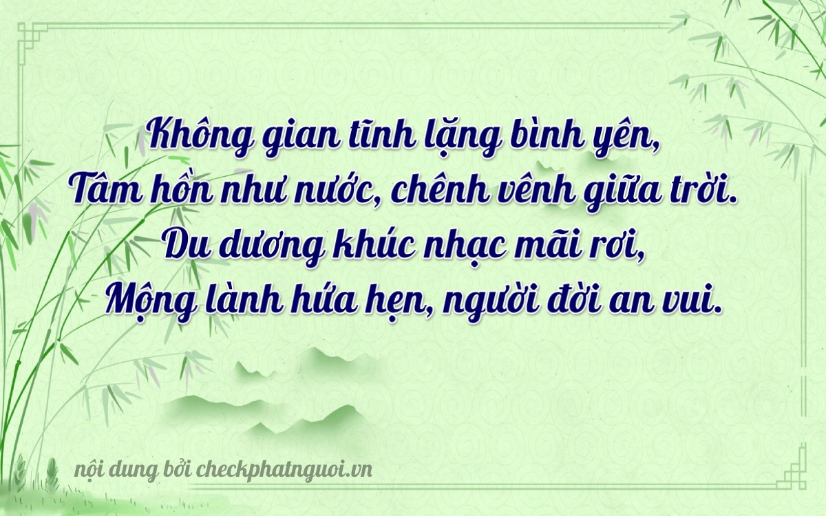 Bài thơ ý nghĩa cho <b>biển số 49B1-08879</b> tại website checkphatnguoi.vn