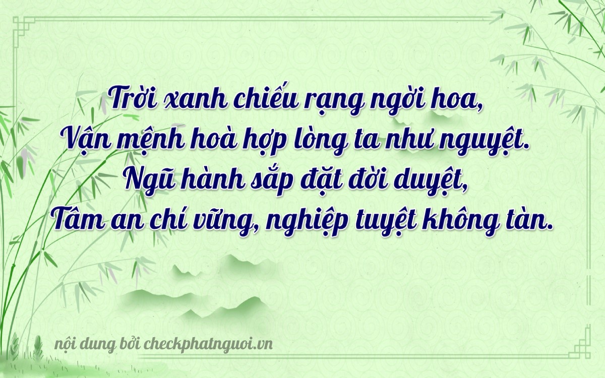 Bài thơ ý nghĩa cho <b>biển số 49B1-55367</b> tại website checkphatnguoi.vn