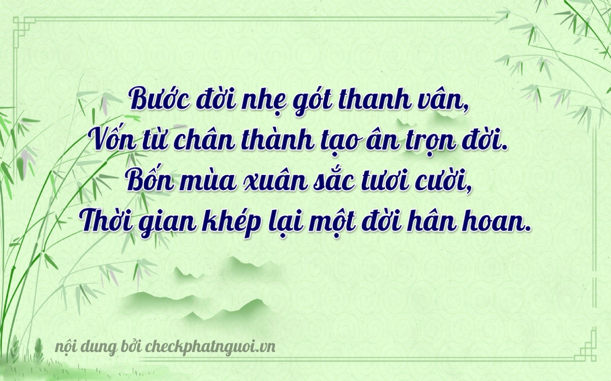Bài thơ ý nghĩa cho <b>biển số 49B1-72249</b> tại website checkphatnguoi.vn