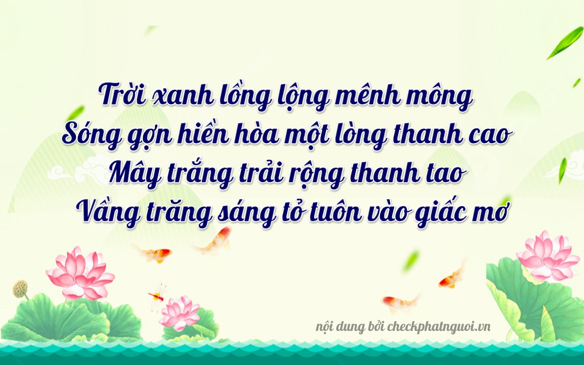 Bài thơ ý nghĩa cho <b>biển số 49B1-81925</b> tại website checkphatnguoi.vn