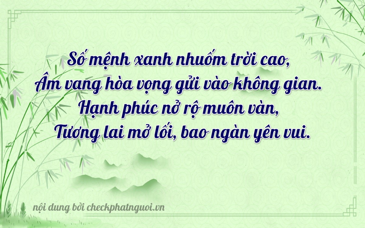 Bài thơ ý nghĩa cho <b>biển số 49C-15908</b> tại website checkphatnguoi.vn