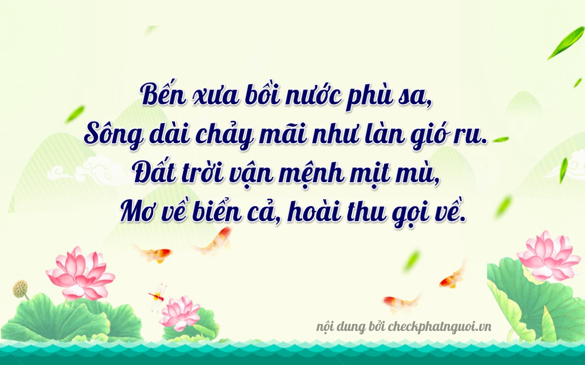 Bài thơ ý nghĩa cho <b>biển số 49C-16663</b> tại website checkphatnguoi.vn