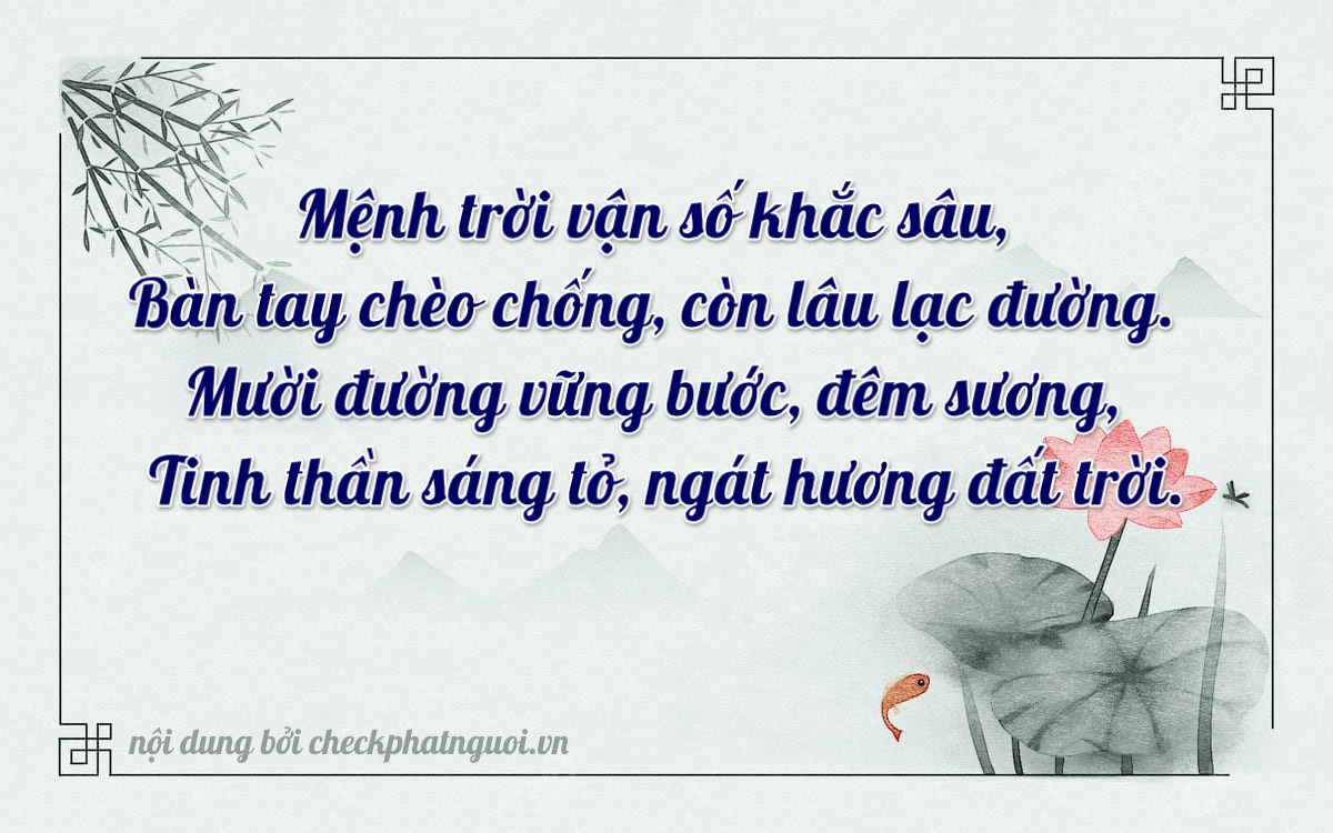 Bài thơ ý nghĩa cho <b>biển số 49C-18990</b> tại website checkphatnguoi.vn