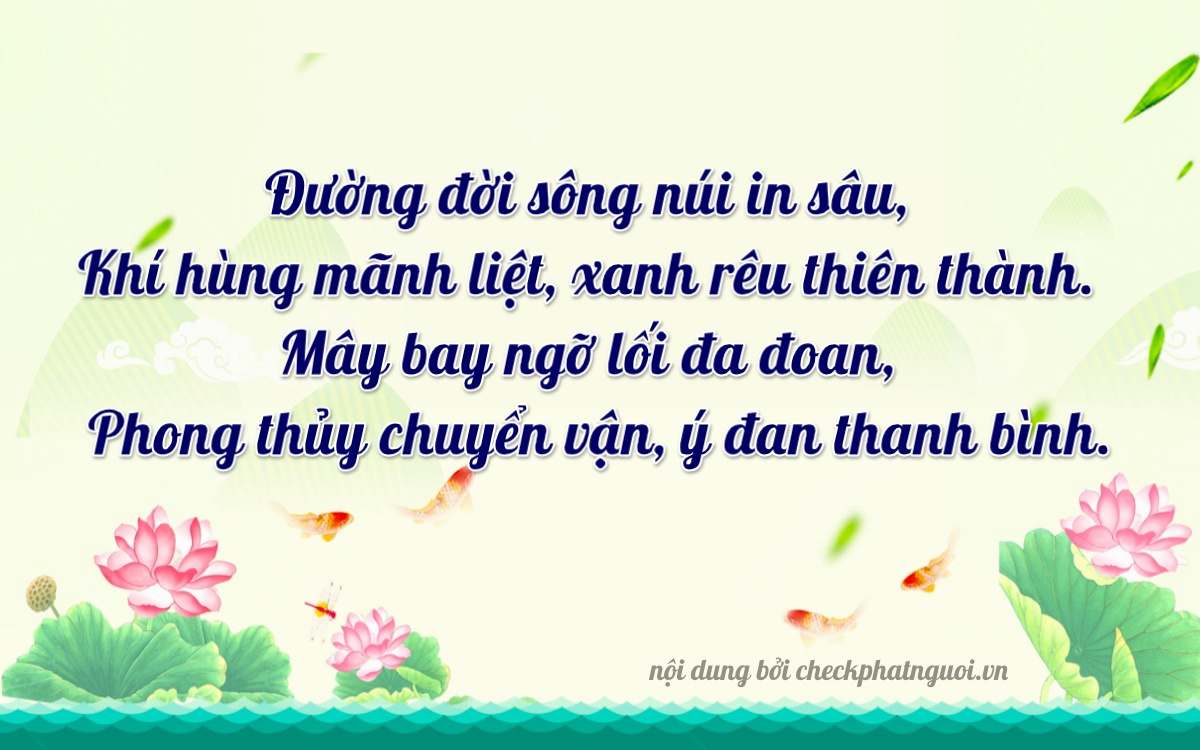 Bài thơ ý nghĩa cho <b>biển số 49C-25974</b> tại website checkphatnguoi.vn
