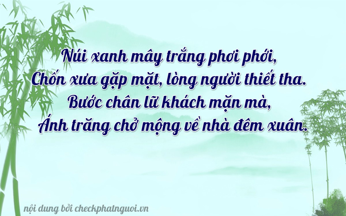 Bài thơ ý nghĩa cho <b>biển số 49C-27526</b> tại website checkphatnguoi.vn
