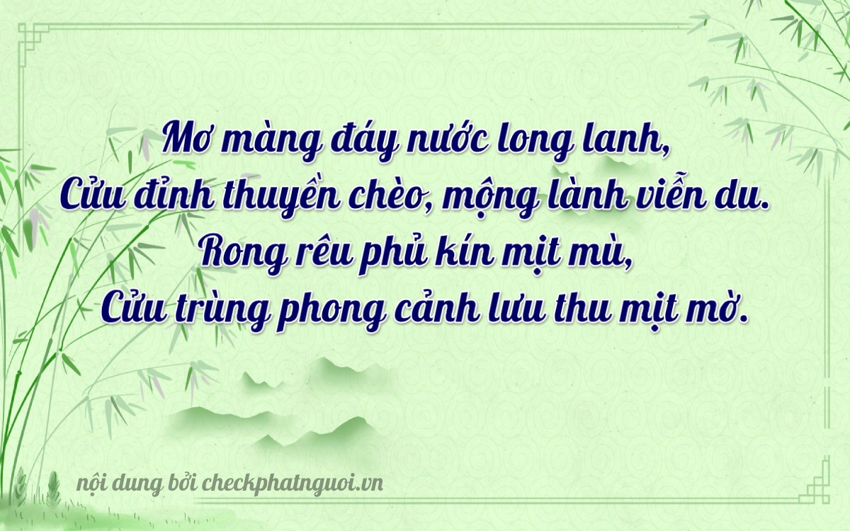 Bài thơ ý nghĩa cho <b>biển số 49C-30929</b> tại website checkphatnguoi.vn
