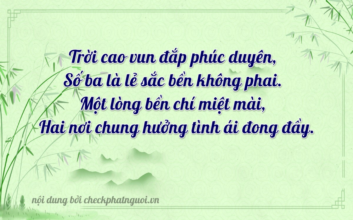 Bài thơ ý nghĩa cho <b>biển số 49C-31265</b> tại website checkphatnguoi.vn