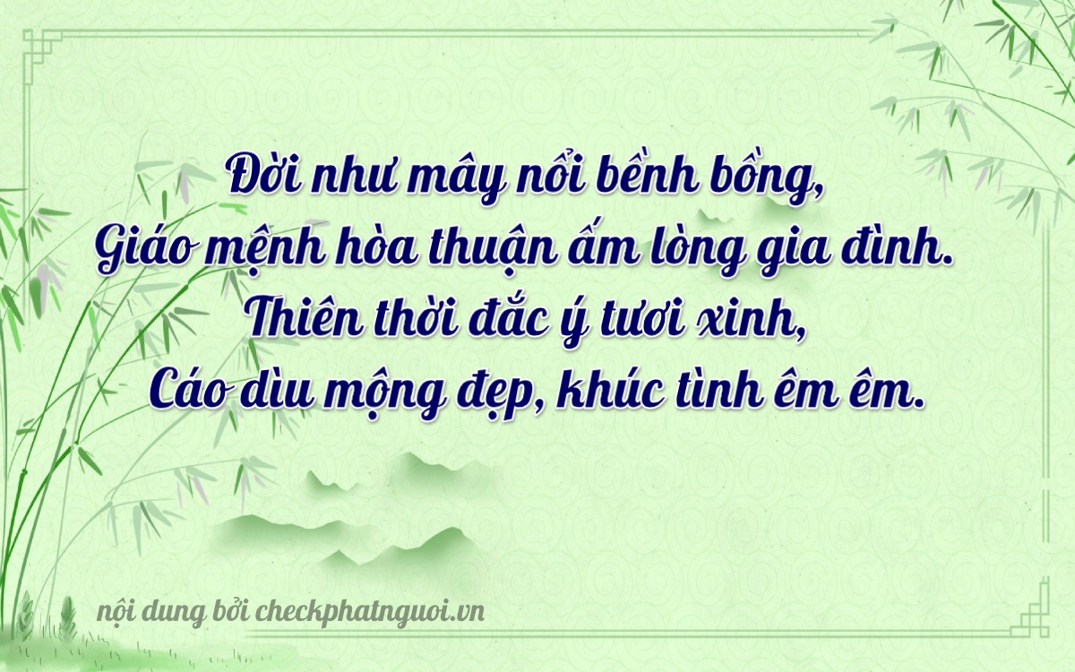 Bài thơ ý nghĩa cho <b>biển số 49C-31360</b> tại website checkphatnguoi.vn