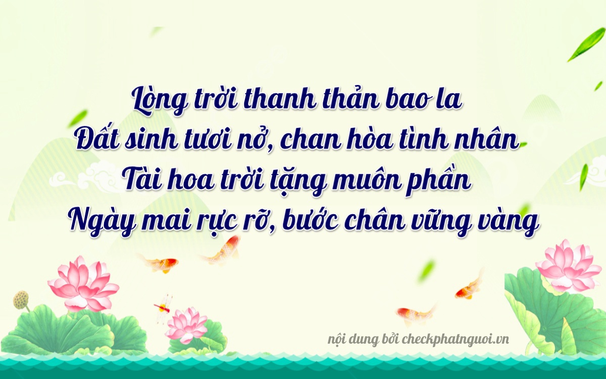 Bài thơ ý nghĩa cho <b>biển số 49C-31616</b> tại website checkphatnguoi.vn