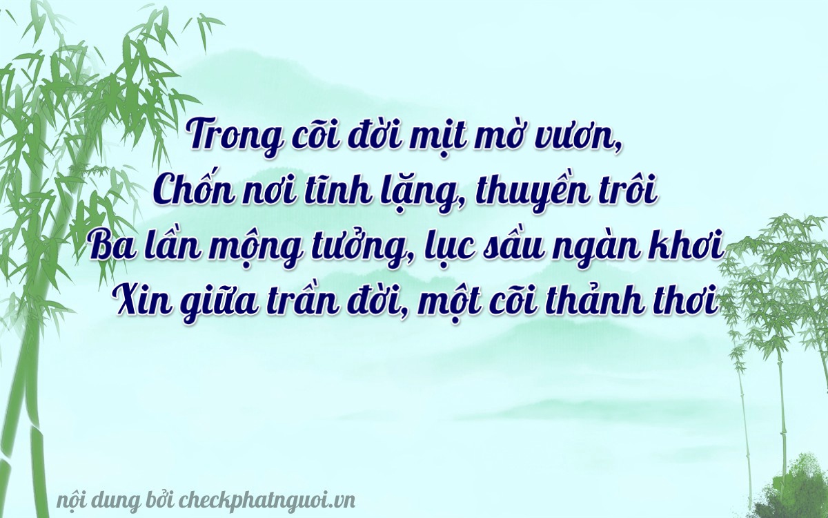 Bài thơ ý nghĩa cho <b>biển số 49C-33232</b> tại website checkphatnguoi.vn