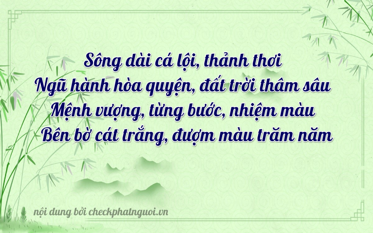 Bài thơ ý nghĩa cho <b>biển số 49D1-59565</b> tại website checkphatnguoi.vn