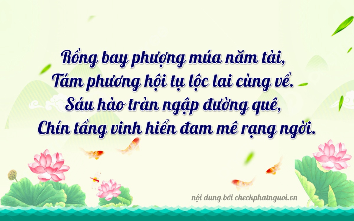 Bài thơ ý nghĩa cho <b>biển số 49D1-86609</b> tại website checkphatnguoi.vn