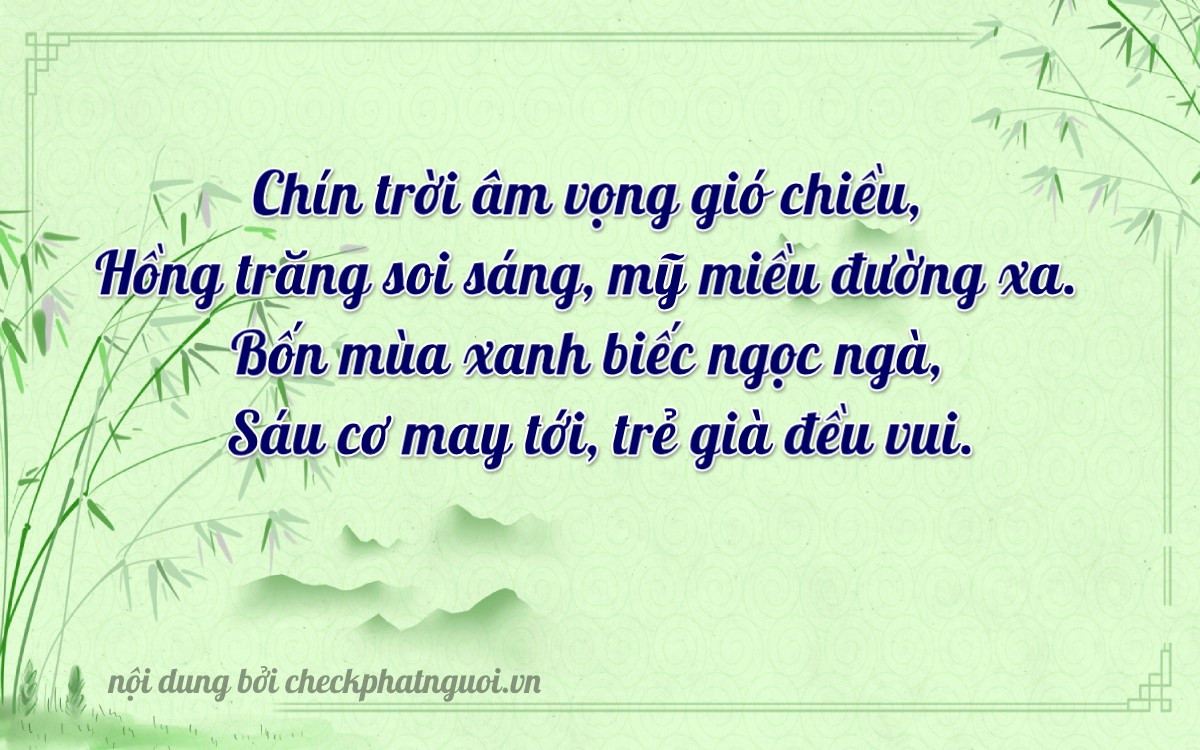 Bài thơ ý nghĩa cho <b>biển số 49E-01063</b> tại website checkphatnguoi.vn