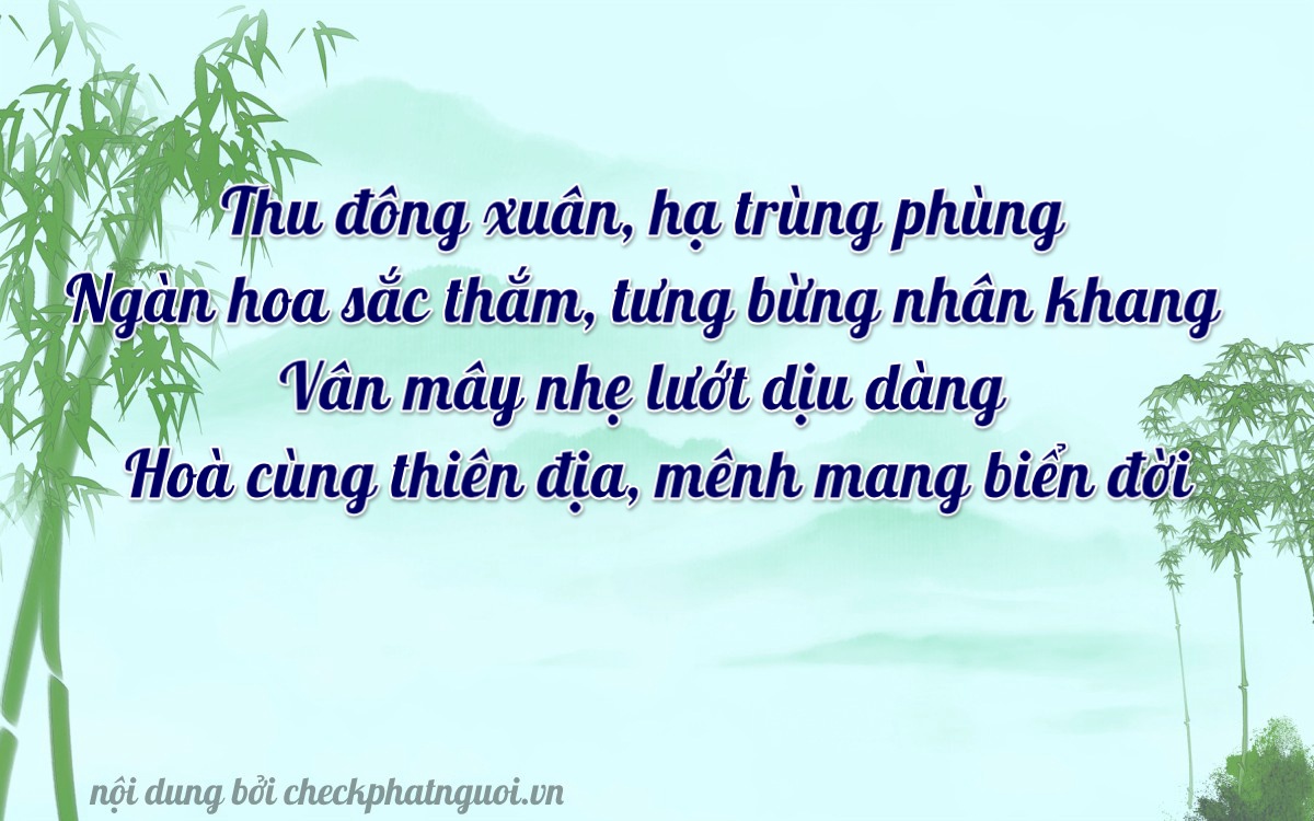 Bài thơ ý nghĩa cho <b>biển số 49E-01111</b> tại website checkphatnguoi.vn
