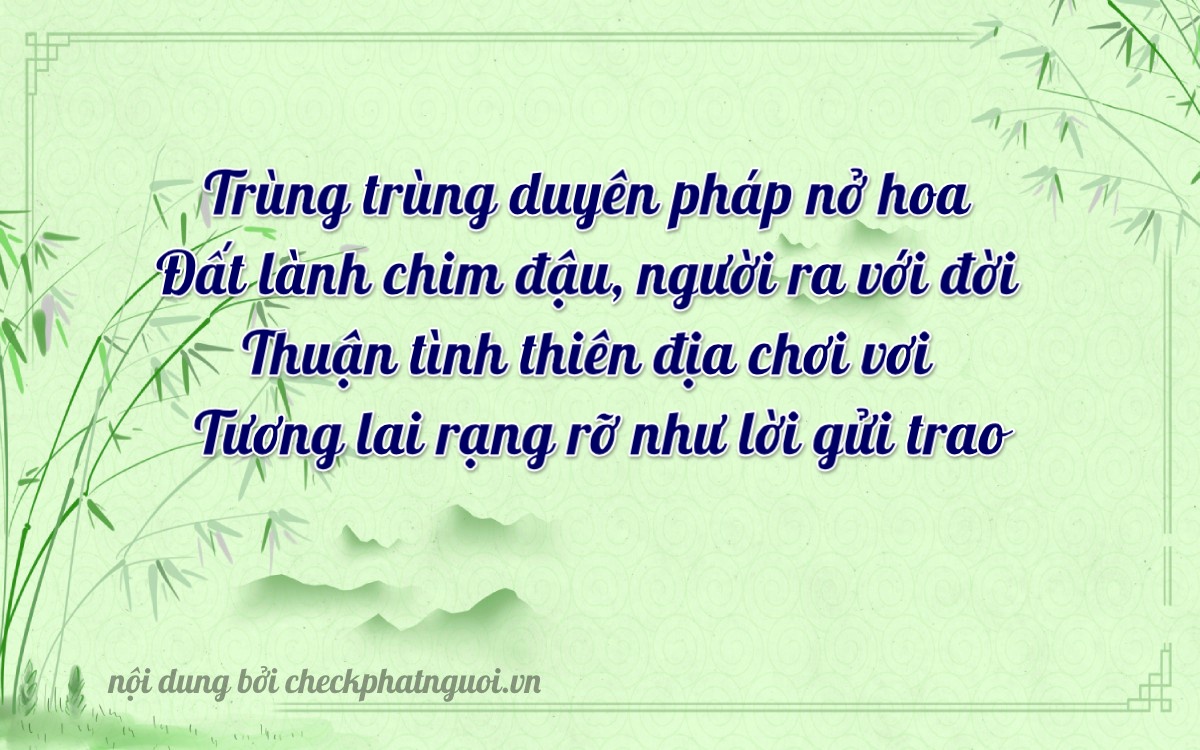 Bài thơ ý nghĩa cho <b>biển số 49E-01760</b> tại website checkphatnguoi.vn