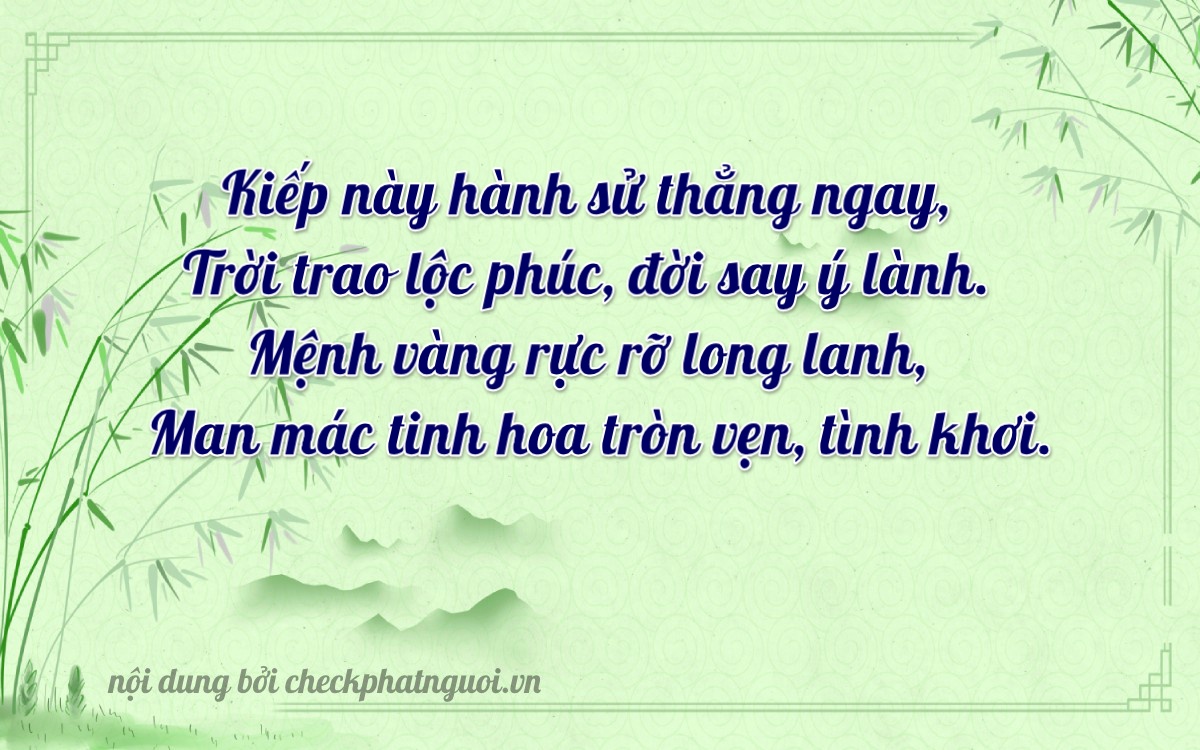 Bài thơ ý nghĩa cho <b>biển số 49E-01814</b> tại website checkphatnguoi.vn