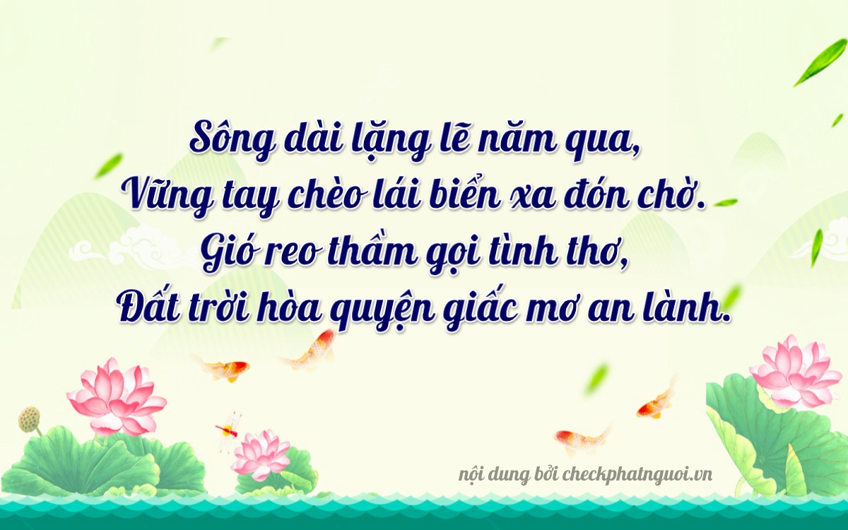 Bài thơ ý nghĩa cho <b>biển số 49F-00029</b> tại website checkphatnguoi.vn