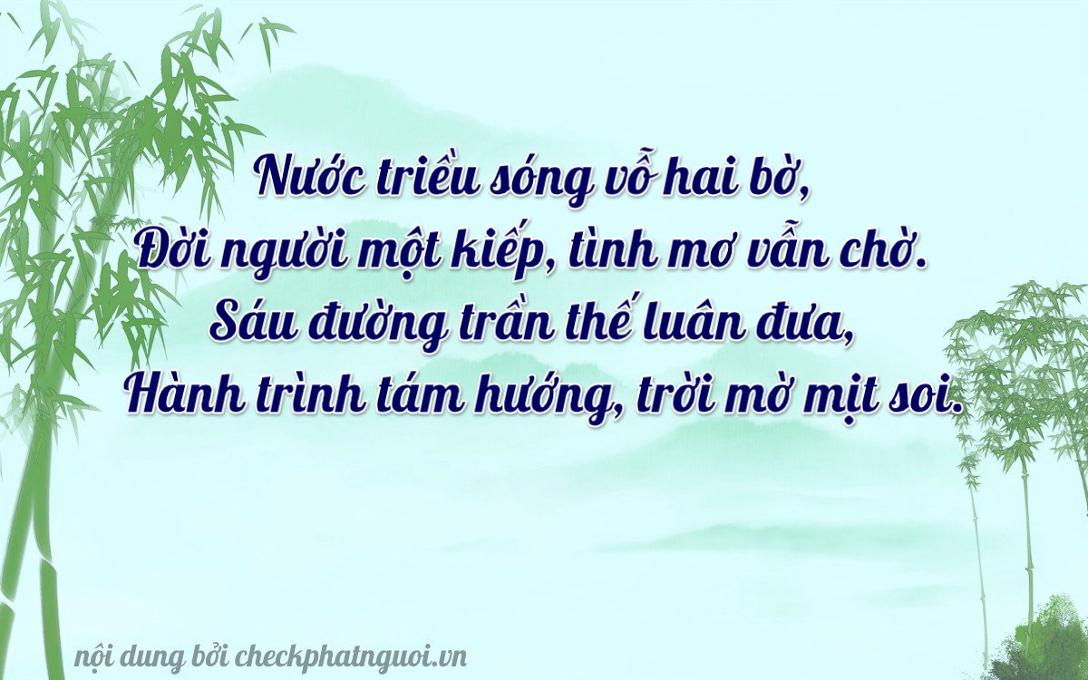 Bài thơ ý nghĩa cho <b>biển số 49F1-21686</b> tại website checkphatnguoi.vn